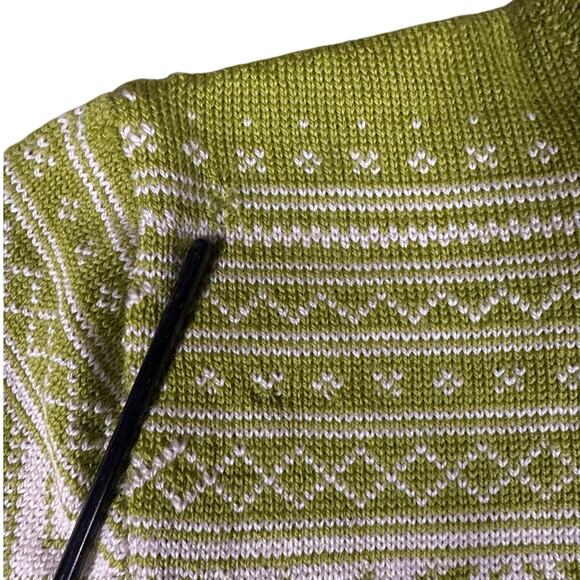 Dale of Norway Valle Sweater Cardigan Womens Large Full Zip 100% New Wool Green - Picture 12 of 14